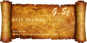 Gill Szilvia névjegykártya